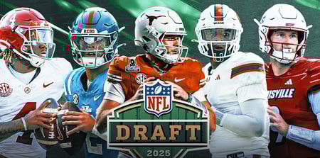 2025 NFL Draft QBs dominate 7 round mock