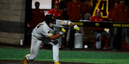 The Hawkeyes walked off Indiana on Friday night. (Photo by UI Athletics)