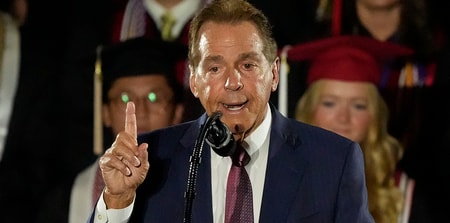 Former Alabama HC Nick Saban