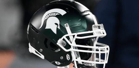 Michigan State football helmet.