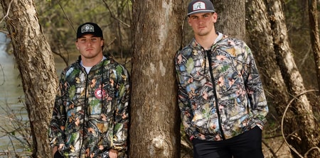 Ty Simpson and Bray Hubbard as Crimson Tide Outdoors Ambassadors