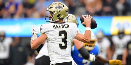 Jake Haener Saints injury quarterback oblique
