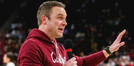 South Carolina AD Jeremiah Donati is pictured at a basketball game (Photo: Katie Dugan | GamecockCentral.com)D-agent