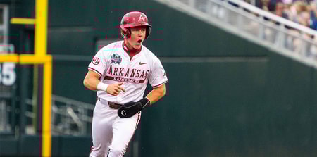 Arkansas OF Charles Davalan MLB Draft