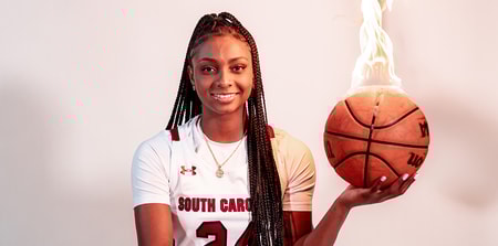 South Carolina women's basketball transfer portal addition Ta'Niya Latson. Photo credit: South Carolina Athletics