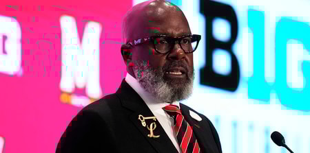 Maryland HC Mike Locksley at 2025 Big Ten Media Days