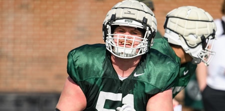Michigan State center Matt Gulbin (photo by Dane Robison for SpartanMag.com).