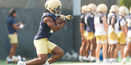 Notre Dame running back Kedren Young