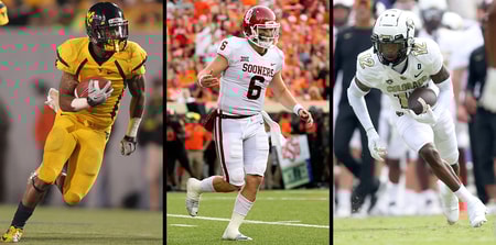 Joel Klatt lists his top five performances he has called Tavon Austin Baker Mayfield Travis Hunter