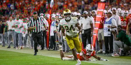 Notre Dame RB Jadarian Price at Miami