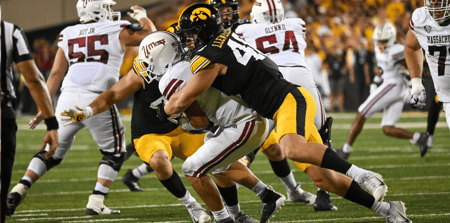 The Hawkeyes handled UMass 47-7 on Saturday. (Photo by Dennis Scheidt)