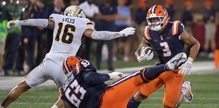 NCAA Football: Western Michigan at Illinois