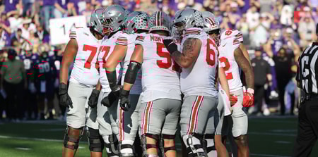 Ohio State's offensive line by Birm -- Lettermen Row --