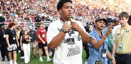 Aaron Thomas at Florida State-Miami Game (Bob Myers:Warchant)