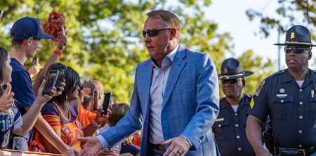 Hugh Freeze (Photo by Matt Rudolph/AuburnSports)