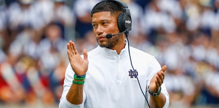 Notre Dame coach Marcus Freeman