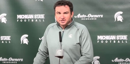 Michigan State HC Jonathan Smith.