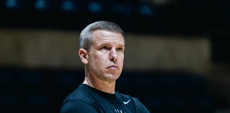 West Virginia head basketball coach Ross Hodge