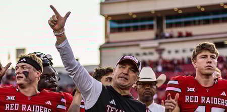 Texas Tech head coach Joey McGuire