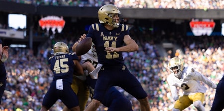 Navy QB Blake Horvath Notre Dame