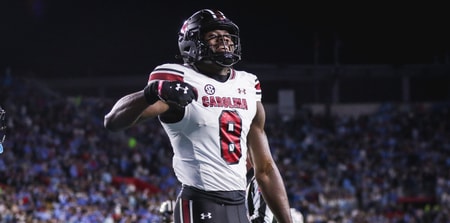 South Carolina receiver Nyck Harbor. Photo by: Katie Dugan | GamecockCentral