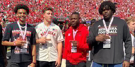 Nebraska commits Trae Taylor, Luke Sorensen, Jamal Rule, and Claude Mpouma