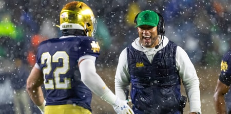 Marcus Freeman and Aneyas Williams