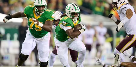 Oregon RB Noah Whittington touchdown run vs. Minnesota