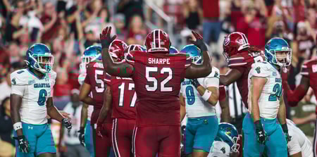 South Carolina offensive lineman Nick Sharpe. Photo by: Katie Dugan | GamecockCentral