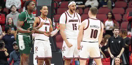 Louisville beats Eastern Michigan behind Khalifa, McKneely, bench effort