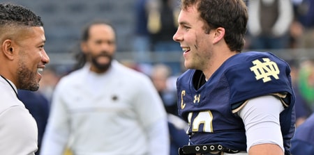 Marcus Freeman and Riley Leonard