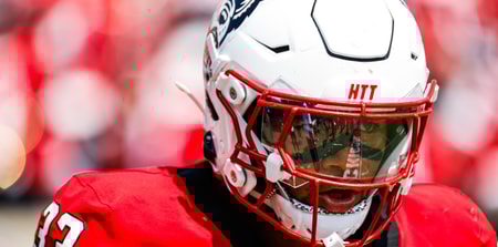 Michigan State and former North Carolina State Wolfpack linebacker Kenny Soares Jr. (33) looks on during the first half of the game against Virginia Cavaliers at Carter-Finley Stadium. - Jaylynn Nash, USA TODAY Sports