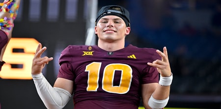 LSU landed the No. 1 Transfer Portal QB in Arizona State's Sam Leavitt (Photo: USA Today)