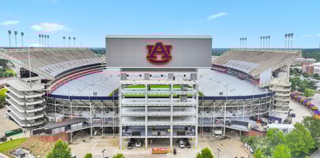 Auburn North End Zone Project (Photo by Stone Building)