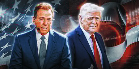 Nick Saban, President Donald Trump