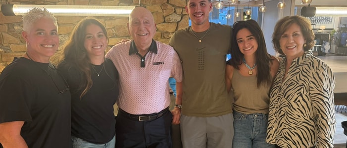 Dick Vitale meets with the Sheppard Family