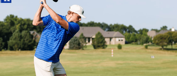 Collin Chandler might be the only Kentucky Wildcat with a decent-looking golf swing, via UK Athletics