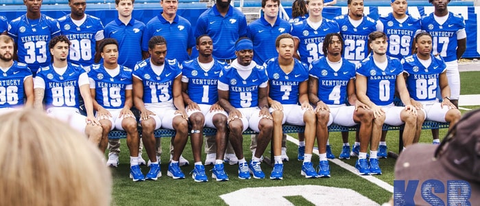 Kentucky wide receivers 2025 (Photo via Aaron Perkins, KSR)