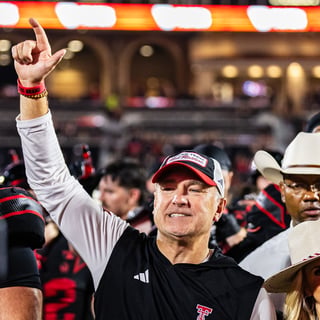 Texas Tech head coach Joey McGuire