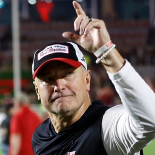 Texas Tech head coach Joey McGuire