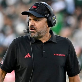 Nebraska football coach Matt Rhule vs. Michigan State