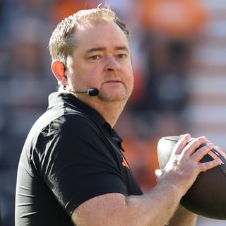 Sep 26, 2026; Knoxville, Tennessee, USA; Tennessee Volunteers head coach Josh Heupel on the field during warmups before the game against the Texas Longhorns at Neyland Stadium. Mandatory Credit: Randy Sartin-Imagn Images