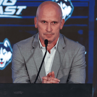 UConn coach Dan Hurley at Big East Media Day