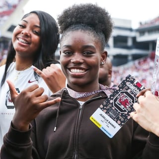 South Carolina women's basketball. Jezelle "GG" Banks (Photo by Katie Dugan/GamecockCentral)