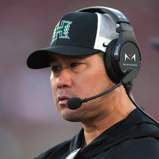 Hawaii Rainbow Warriors head coach Timmy Chang