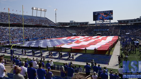 Flag, Heroes Day, Kroger Field