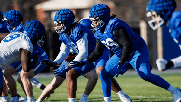 marques cox kenneth horsey big blue wall kentucky football spring practice