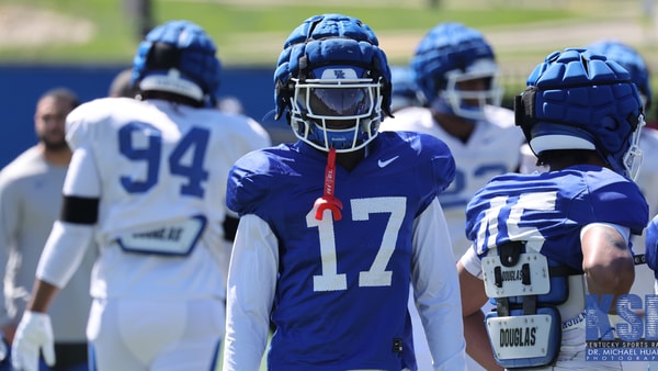 Hardley Gilmore at Kentucky Spring Football Practice
