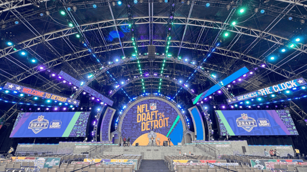 NFL Draft stage in Detroit