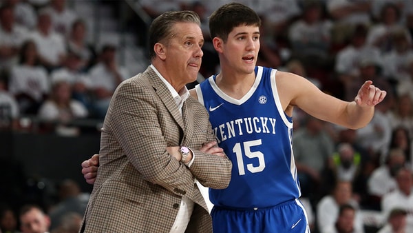 Reed Sheppard and John Calipari